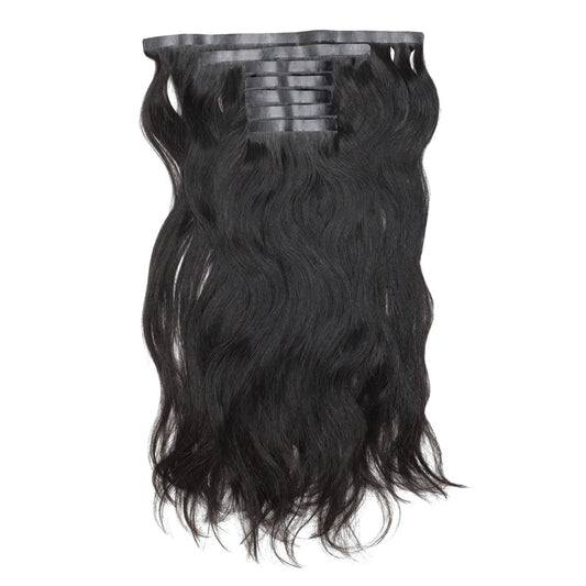 Natural Indian Straight Seamless Clip-Ins